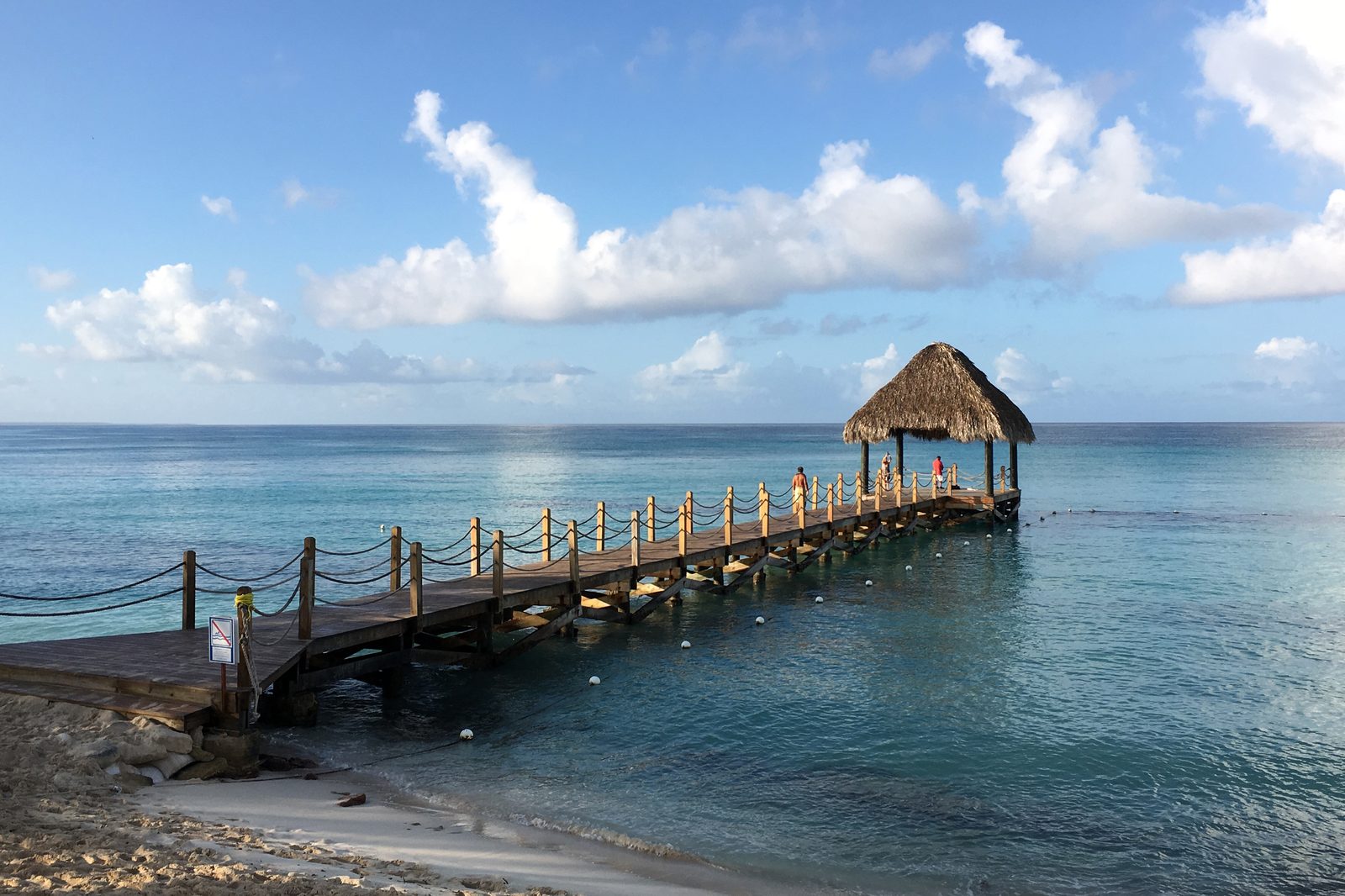 Dominicus Beach with white sand and calm turquoise water